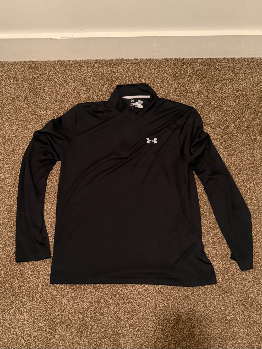 Under Armour Black Quarter-Zip Performance Pullover